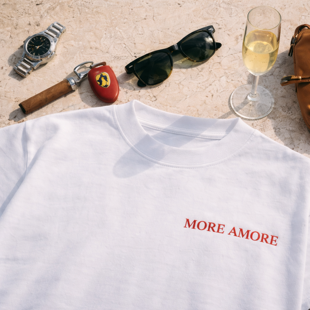 More Amore basic Black/White T-Shirt
