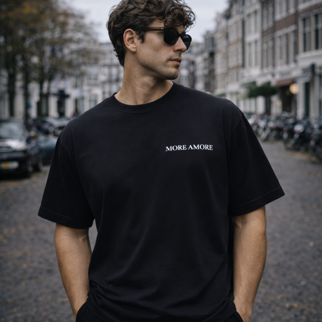 More Amore basic Black/Navy T-Shirt